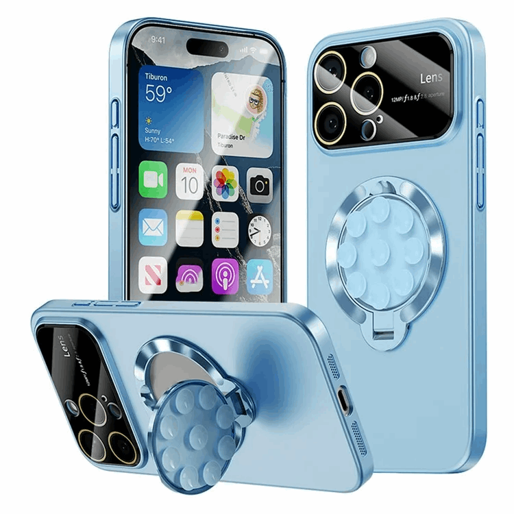 Mobilskal till iPhone 16 Pro Magsafe Sugkopphållare Kickstand - Blå | 2353 | AlltMobil