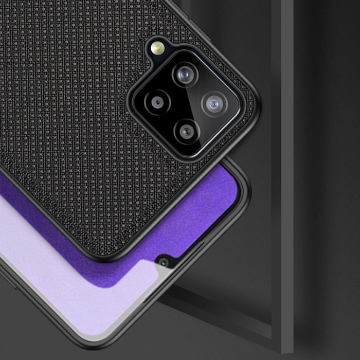 Dux Ducis - Dux Ducis Fino Skal nylon material till Galaxy A22 4G- Svart