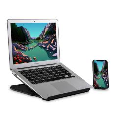 Desire2 - DESIRE2 2-i-1 Portabelt Laptopst&auml;ll Svart 360 Roterbart