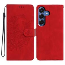 OEM - Pl&aring;nboksfodral f&ouml;r Samsung Galaxy S26 Plus Konstl&auml;der St&auml;ll - R&ouml;d
