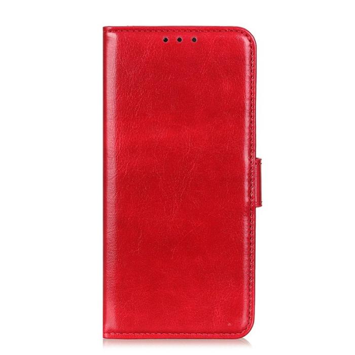 OEM - Mobilfodral för Samsung Galaxy S26 Plus Konstläder Ställ - Röd