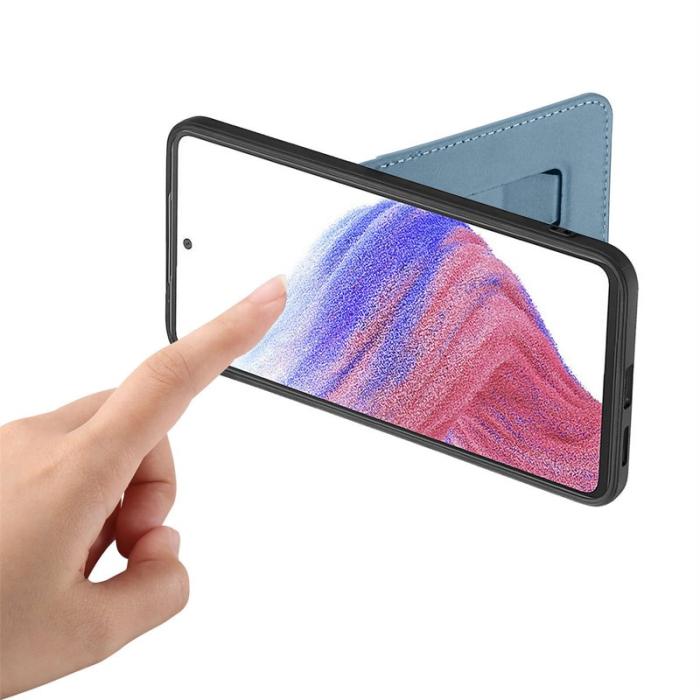 CASENEO - CASENEO Mobilskal för Samsung Galaxy S26 Plus Fällbar Kickstand Konstläder - Blå
