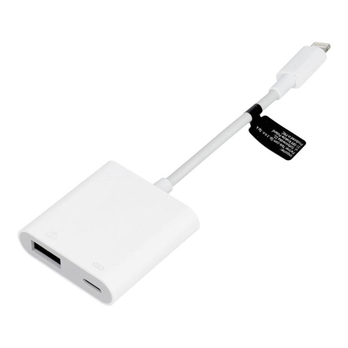 OEM - Adapter från Lightning till USB 3 + laddning Lightning 8-pin