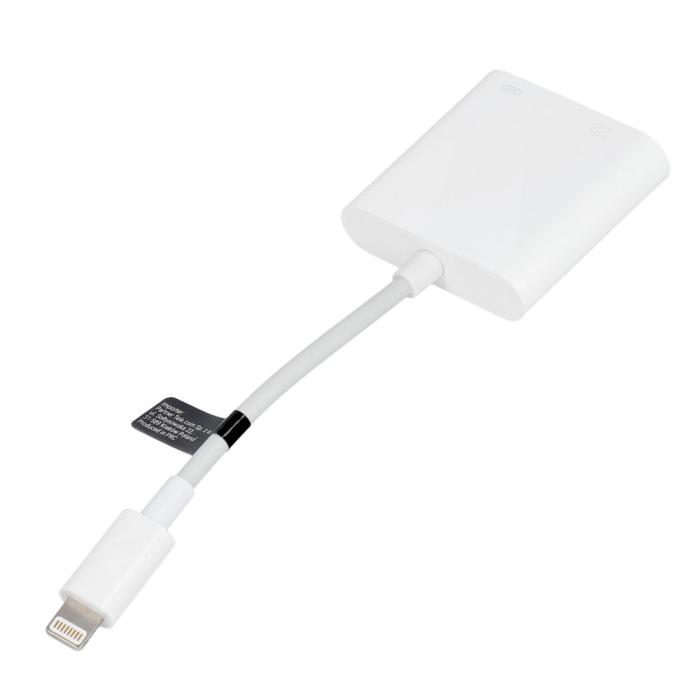 OEM - Adapter från Lightning till USB 3 + laddning Lightning 8-pin