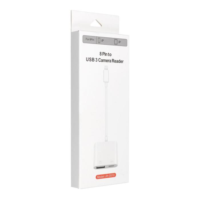 OEM - Adapter från Lightning till USB 3 + laddning Lightning 8-pin
