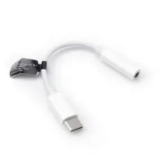 OEM - Adapter HF/ljud USB-C till Jack 3.5mm vit BOX