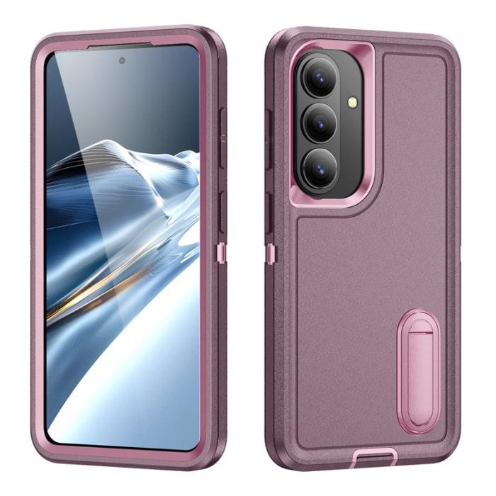 OEM - Mobilskal för Samsung Galaxy S26 PC + Silikon Anti-Drop Kickstand - Lila