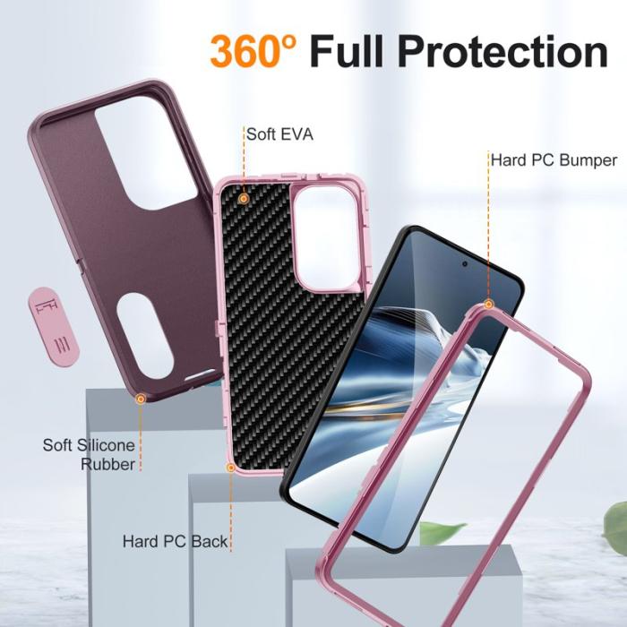 OEM - Mobilskal för Samsung Galaxy S26 PC + Silikon Anti-Drop Kickstand - Lila