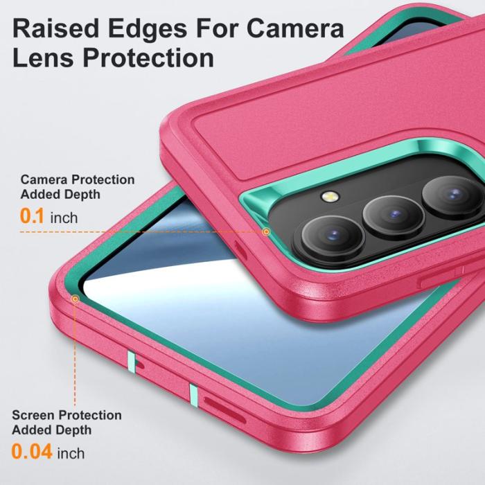 OEM - Mobilskal för Samsung Galaxy S26 PC + Silikon Anti-Drop Kickstand - Rosa