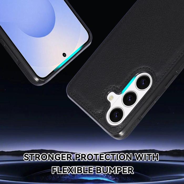 OEM - Mobilskal för Samsung Galaxy S26 Plus Shockproof PU + TPU - Svart