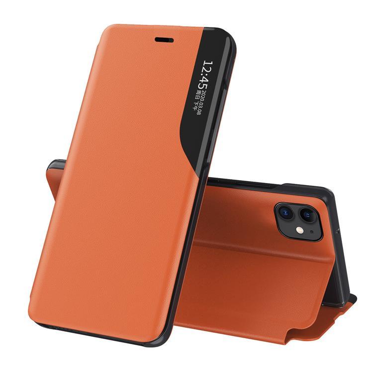 Eco Läder View Fodral iPhone 13 Pro Max - Orange | 2353 | AlltMobil