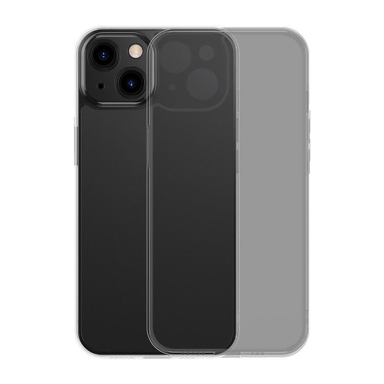 Baseus iPhone 13 Skal Frosted Glass Med Gelram - Svart | 2353 | AlltMobil