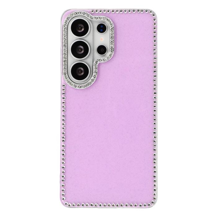 OEM - Mobilskal för Samsung Galaxy S26 Ultra Rhinestone Glitter Plast Glittrande Lila