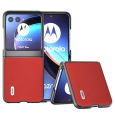 ABEEL - ABEEL Mobilskal till Motorola Razr 40 Ultra 5G i &Auml;kta L&auml;der R&ouml;d