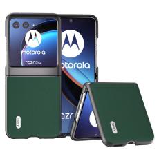 ABEEL - ABEEL Mobilskal till Motorola Razr 40 Ultra 5G &Auml;kta L&auml;der - Gr&ouml;n