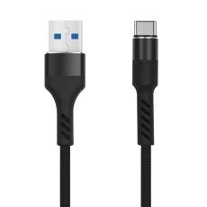 Maxlife - Maxlife USB Till USB-C Kabel 1m 2A MXUC-01 Nylon - Svart