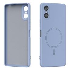 ABEEL - ABEEL Mobilskal till Sony Xperia 10 VI MagSafe Bl&aring; Liquid Silicone