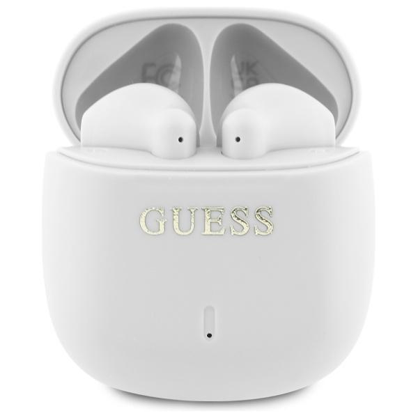 Guess TWS In-Ear Hörlurar Bluetooth Printed Classic Logo - Vit | 505771 | AlltMobil