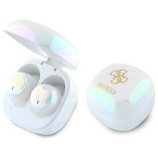 Guess - Guess TWS In-Ear Hörlurar Bluetooth Iridescent 4G Printed Logo - Vit