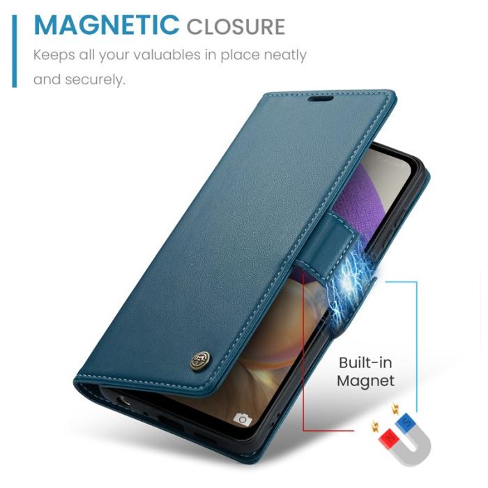 Caseme - CASEME Plånboksfodral Konstläder för Samsung Galaxy A32/M32 5G - Blå