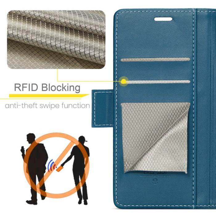 Caseme - CASEME Plånboksfodral Konstläder för Samsung Galaxy A32/M32 5G - Blå