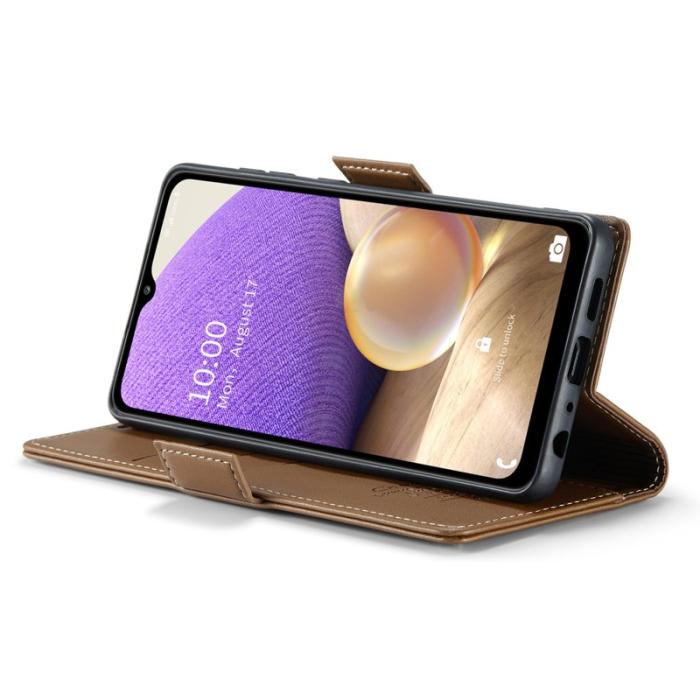 Caseme - CASEME Plånboksfodral Konstläder för Samsung Galaxy A32/M32 5G - Brun