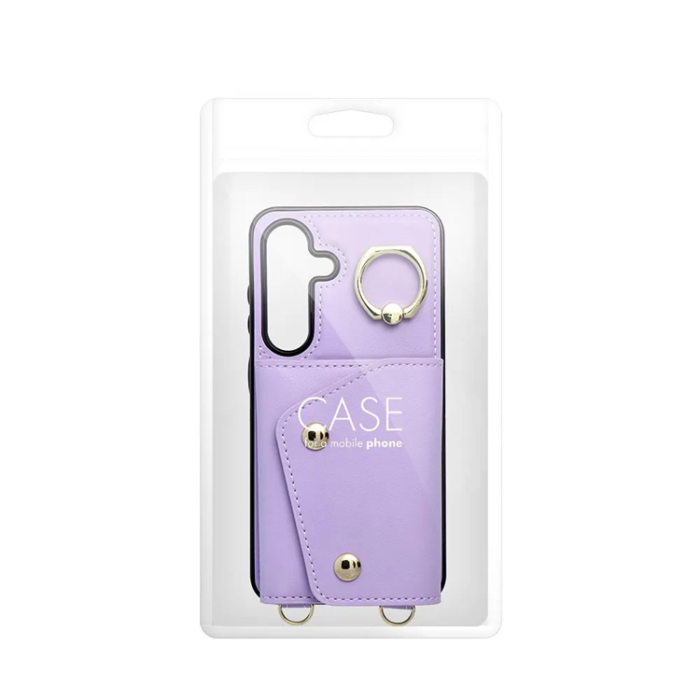 A-One Brand - Galaxy A36 5G Mobilskal Wonder Korthållare - Lila