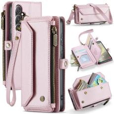 Caseme - CASEME Pl&aring;nboksfodral Konstl&auml;der f&ouml;r Samsung Galaxy S25 - Rosa