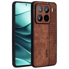 AZNS - AZNS Xiaomi 15 Pro Fodral KonstL&auml;der TPU Skydd - Brun