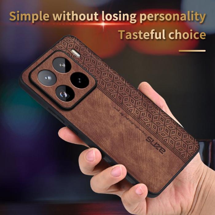 AZNS - AZNS Xiaomi 15 Pro Fodral Skyddande KonstLäder - Grön