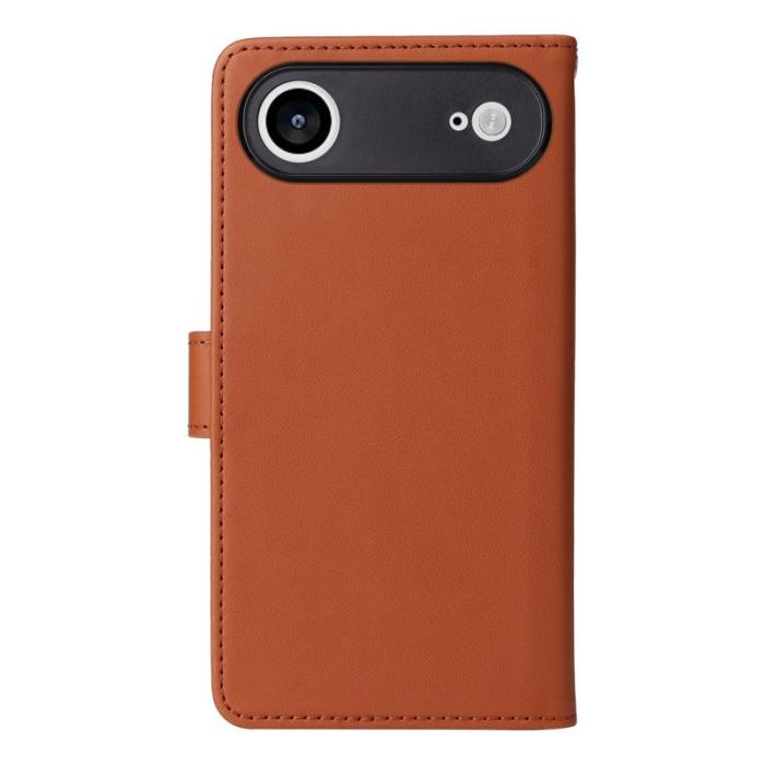 BETOPNICE - BETOPNICE iPhone Air Magnetic Plånboksfodral Konstläder - Brun