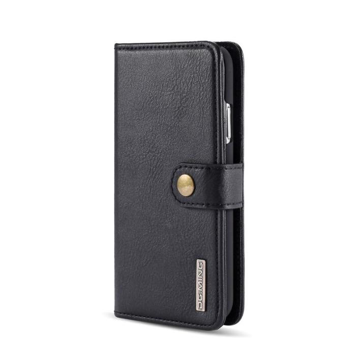 DG.MING - DG.MING iPhone 11 Plånboksfodral Äkta läder med ställ - Svart