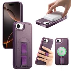 CASENEO - CASENEO iPhone 16e Fodral Magnetiskt KonstL&auml;der - Lila