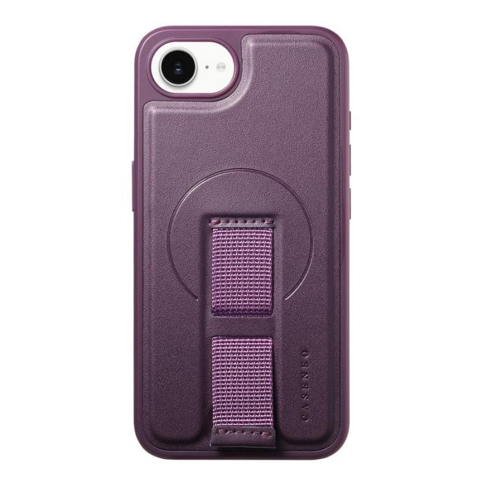 CASENEO - CASENEO iPhone 16e Fodral Magnetiskt KonstLäder - Lila