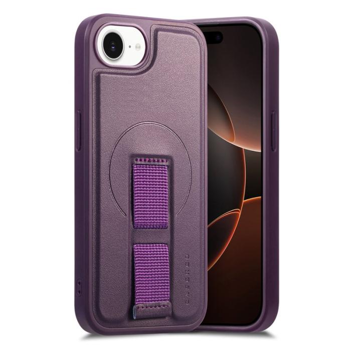 CASENEO - CASENEO iPhone 16e Fodral Magnetiskt KonstLäder - Lila