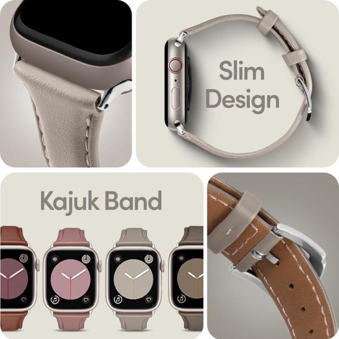 UTGATT1 - SPIGEN Armband Cyrill Kajuk Armband Apple Watch 4/5/6/7/8/SE (40/41 mm) - Cream