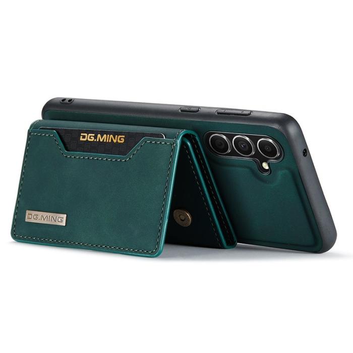 DG.MING - DG.MING Samsung Galaxy S23 FE Konstläder Plånboksfodral Grön