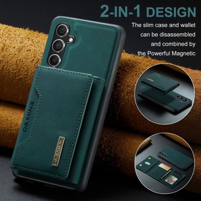 DG.MING - DG.MING Samsung Galaxy S23 FE Konstläder Plånboksfodral Grön