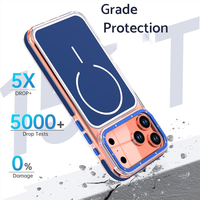 A-One Brand - iPhone 17 Pro Max Mobilskal MagSafe Dual Färg Shockproof