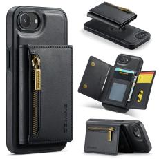DG.MING - DG.MING M5 Series Mobilskal till iPhone 16e Magnetiskt Konstl&auml;der Svart