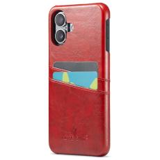 FIERRE SHANN - FIERRE SHANN iPhone 16 Fodral Waxy KonstL&auml;der - R&ouml;d