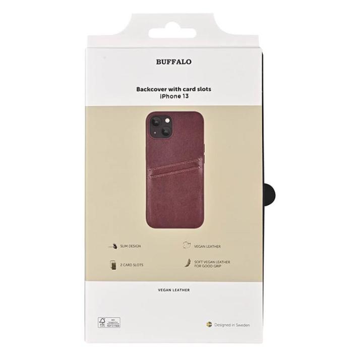 BUFFALO - Buffalo iPhone 13 Skal Korthållare - Brun