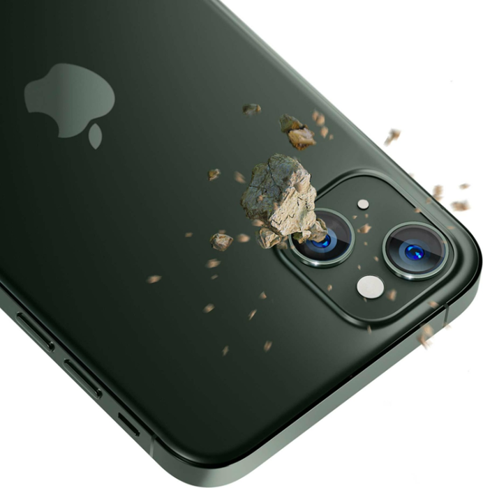 3MK - 3MK iPhone 15 Plus härdat glas Kameraskydd - Grön