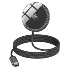 A-One Brand - Qi2 MagSafe Tr&aring;dl&ouml;s Laddare iPhone 25W Snabbladdningsplatta Q12 - Svart