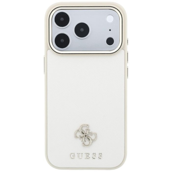 Guess - Guess Mobilskal till iPhone 18 Pro Max/17 Pro Max Magsafe Saffiano Small 4G Logo