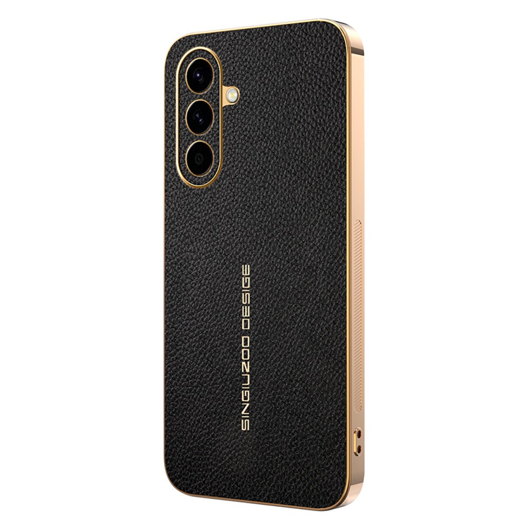 Mobilskal till Galaxy A57 Litchi Texture Anti Scratch (Svart) | 2353 | AlltMobil