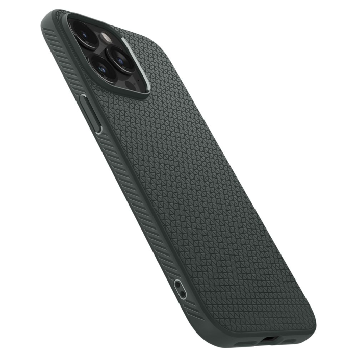 Spigen - Spigen iPhone 15 Pro Max Mobilskal Liquid Air - Abyss Grön