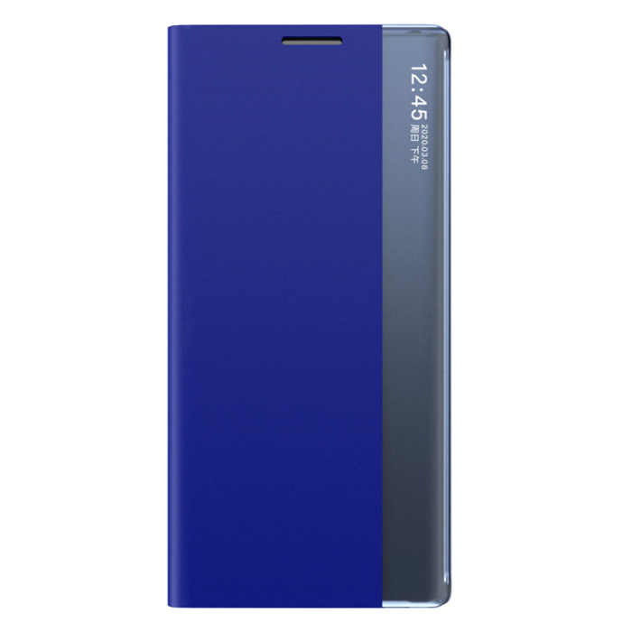 OEM - Galaxy A22 5G Mobilfodral Sleep Smart Window - Blå