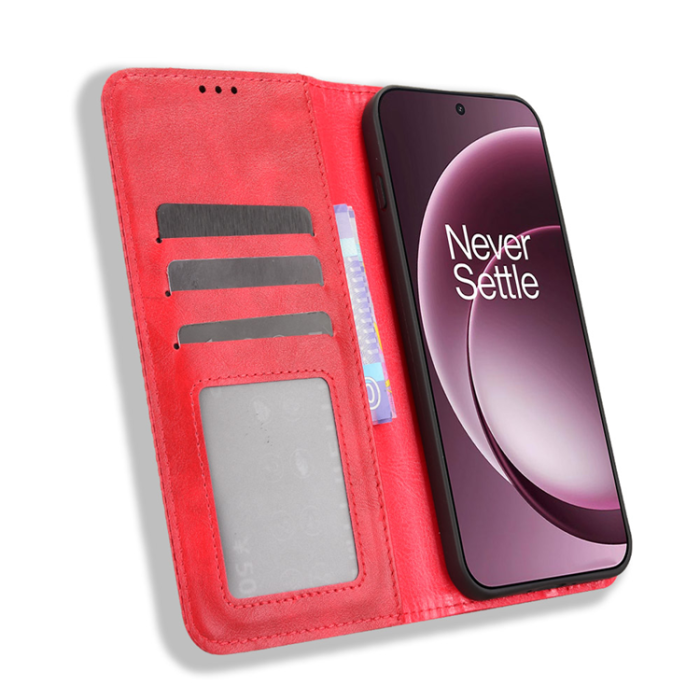 A-One Brand - OnePlus 15 5G Plånboksfodral Retro Texture Konstläder