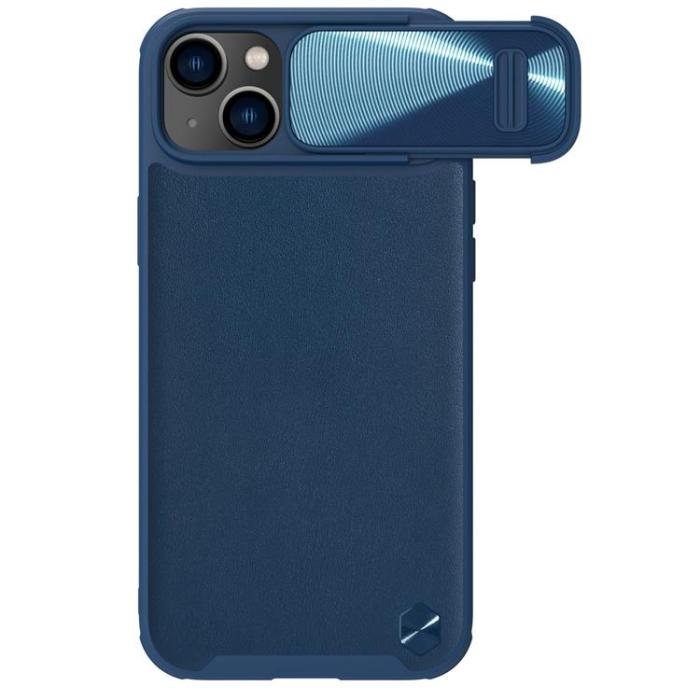 Nillkin - Nillkin iPhone 14 Plus Skal CamShield Läder S - Blå